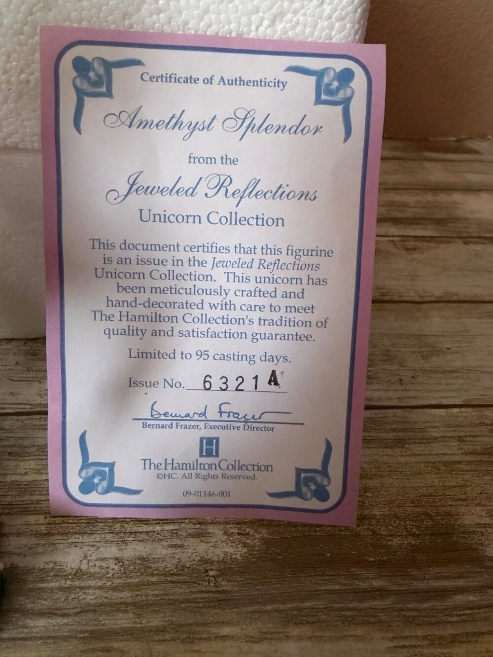 Hamilton Collection Jeweled Reflections Amethyst Splendor Unicorn w/Box & COA - Picture 3 of 16
